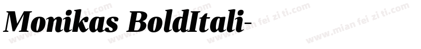 Monikas BoldItali字体转换